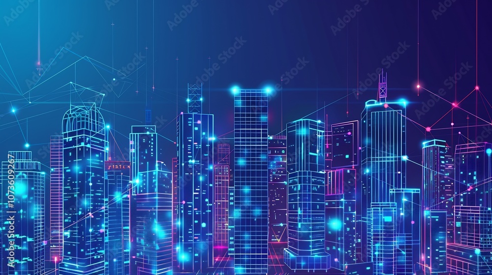 Neon Cityscape: A Digital Metropolis Neon Cityscape: A Digital Metropolis