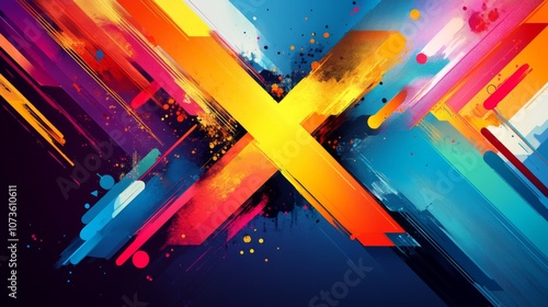 Abstract Colorful Digital Art