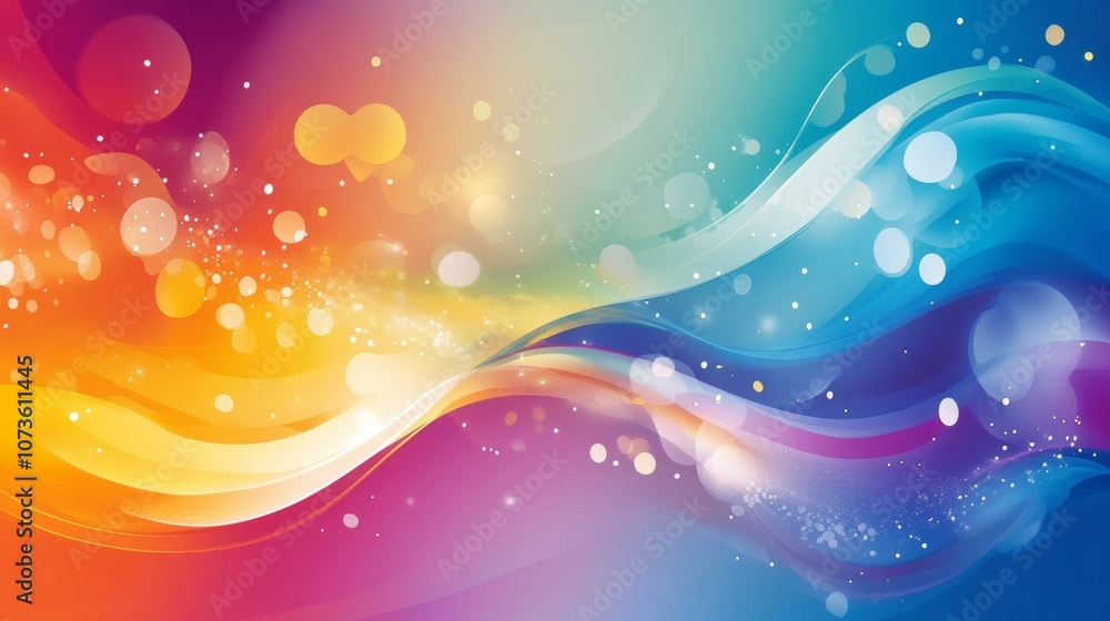 Colorful Abstract Wave Background Colorful Abstract Wave Background