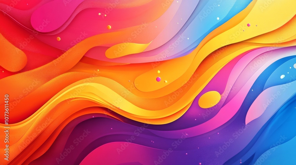 Abstract Vibrant Wave Design Abstract Vibrant Wave Design