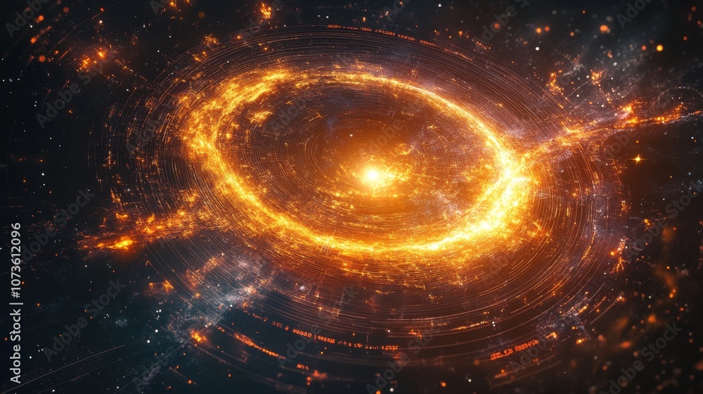 Obraz premium Mystical Cosmic Vortex