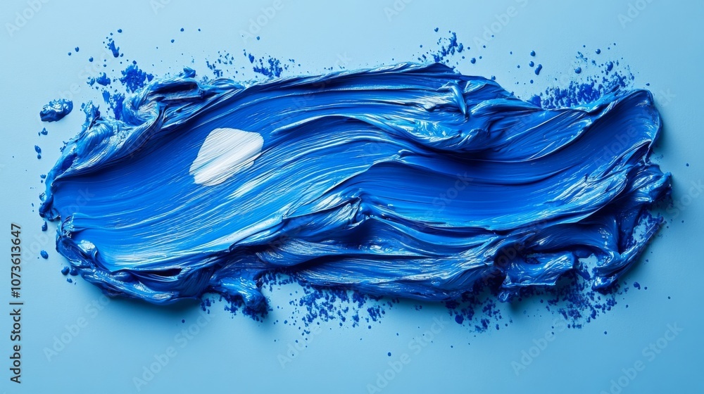 Abstract Blue Paint Splash Abstract Blue Paint Splash