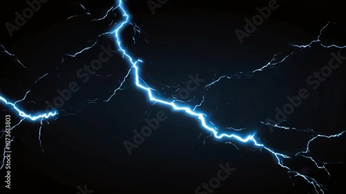 Lightning black background generative Al