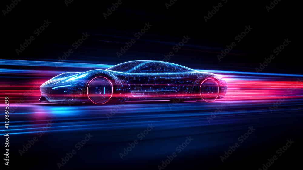 Future sports car speed sense lines shuttle dynamic background Future sports car speed sense lines shuttle dynamic background