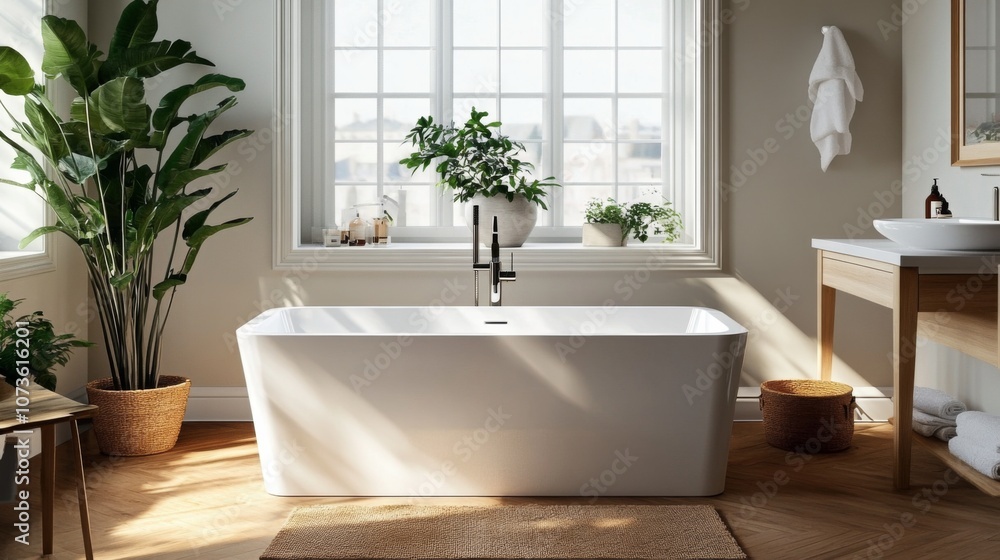 Fototapeta premium Elegant Bathroom Interior