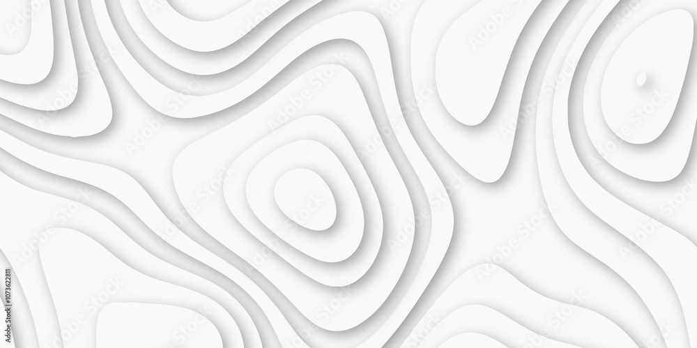 Abstract luxury white modern 3d papercut background. Minimal abstract vector wave carve diamond topography line circle creative topography map circle and wave line smooth multilayer pattern. papercut. Abstract luxury white modern 3d papercut background. Minimal abstract vector wave carve diamond topography line circle creative topography map circle and wave line smooth multilayer pattern. papercut.