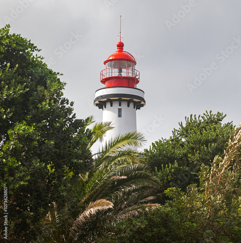 Lighthouse Farol da Ponta do Topo at East Cape of Sao Jorge Island (Azores, Portugal)