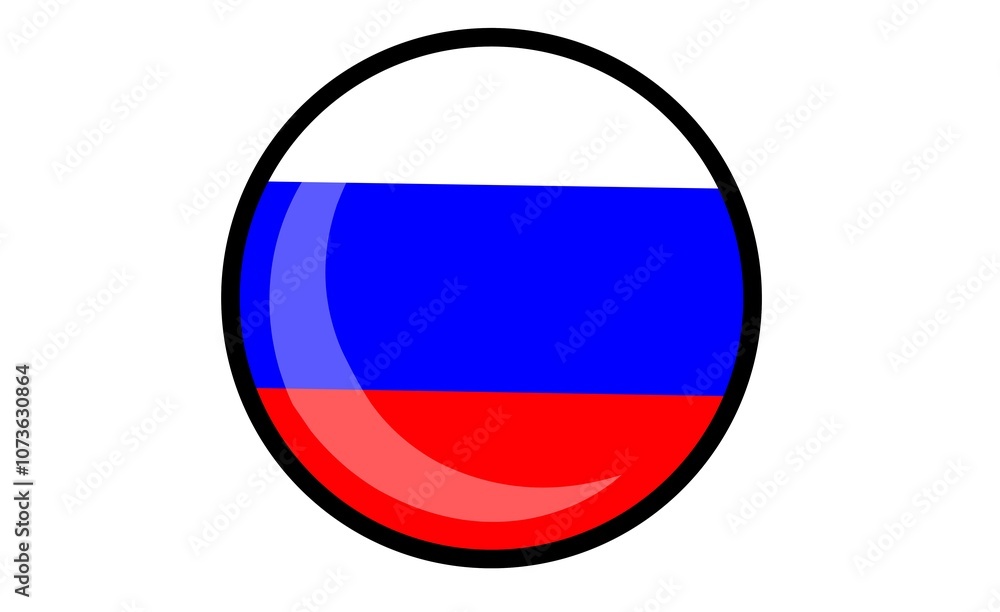 Vector illustration of the Russian flag with white, blue, and red horizontal stripes on a white background. Perfect for cultural, educational, and patriotic themes. Simple, isolated design for versati Vector illustration of the Russian flag with white, blue, and red horizontal stripes on a white background. Perfect for cultural, educational, and patriotic themes. Simple, isolated design for versati