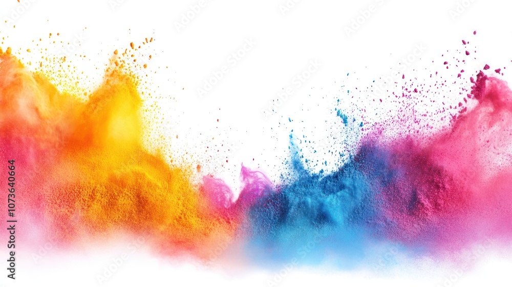 Fototapeta premium Colorful Powder Explosion