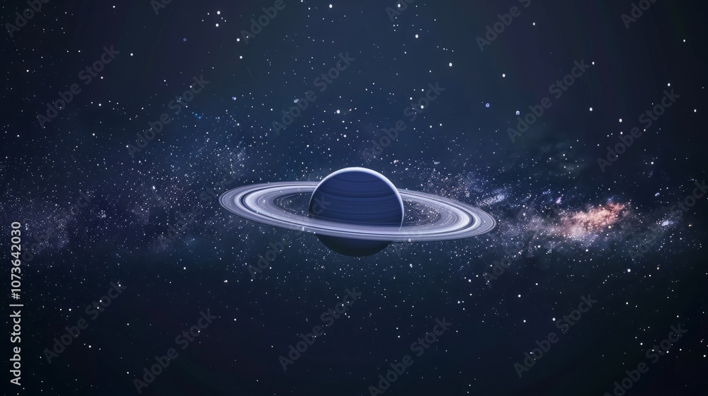 Close-up of glowing planet disk floating in space, serene beauty of the universe with ample copy space for text or design. Close-up of glowing planet disk floating in space, serene beauty of the universe with ample copy space for text or design.