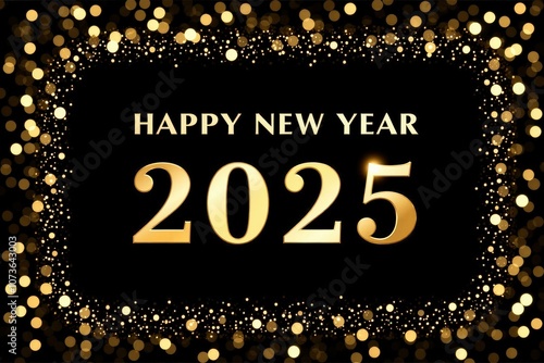 Celebrate the New Year 2025 with Style: Golden Sparkles and Elegant Wishes for a Prosperous Year Ahead photo