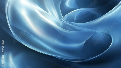 Wallpaper Mural A blue and white abstract painting with a blue and white swirl Torontodigital.ca