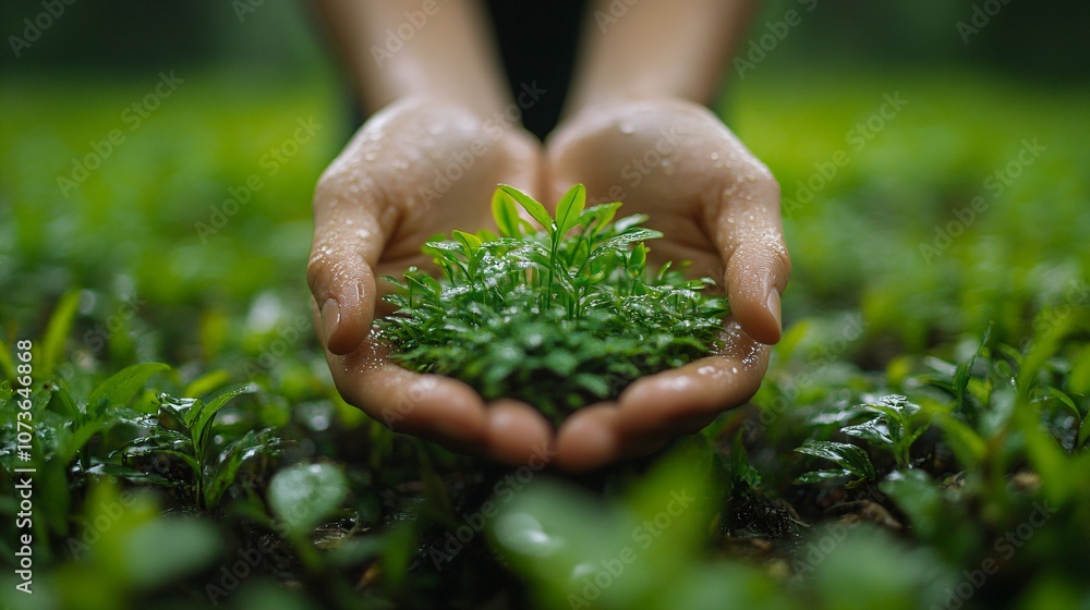 An individual showcasing upward-pointing arrows made of lush green grass, symbolizing the growth and positive momentum in sustainable development and eco-friendly practices. An individual showcasing upward-pointing arrows made of lush green grass, symbolizing the growth and positive momentum in sustainable development and eco-friendly practices.