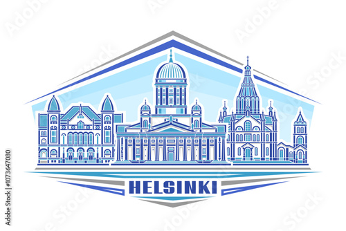 Vector illustration of Helsinki