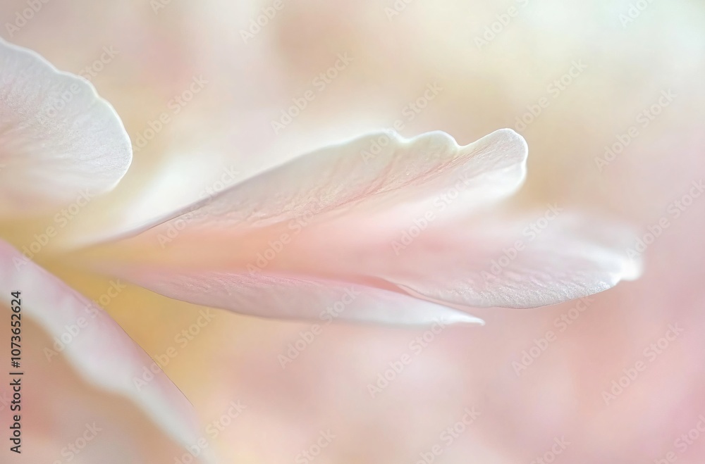 Fototapeta premium Soft Pink Petal Macro Photography