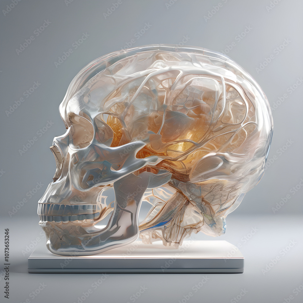 A detailed close-up of a holographic human anatomy model A detailed close-up of a holographic human anatomy model