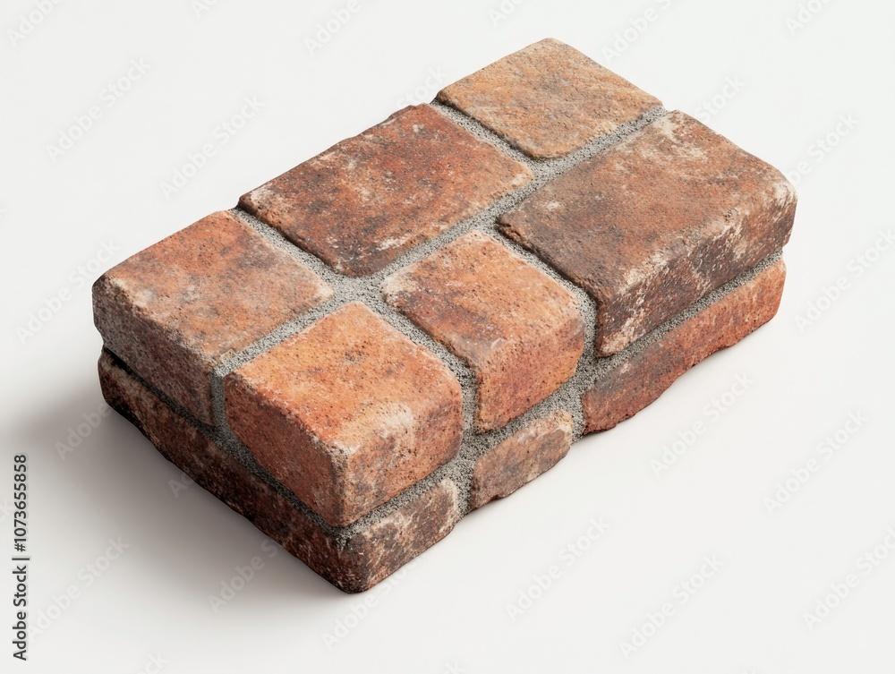 Sturdy Brick Stack - Brown Brick Layout, Natural Building Material Sturdy Brick Stack - Brown Brick Layout, Natural Building Material