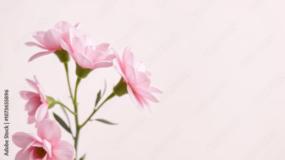 Minimalist pink flower background with soft focus, perfect for romantic or feminine designs, background Minimalist pink flower background with soft focus, perfect for romantic or feminine designs, background