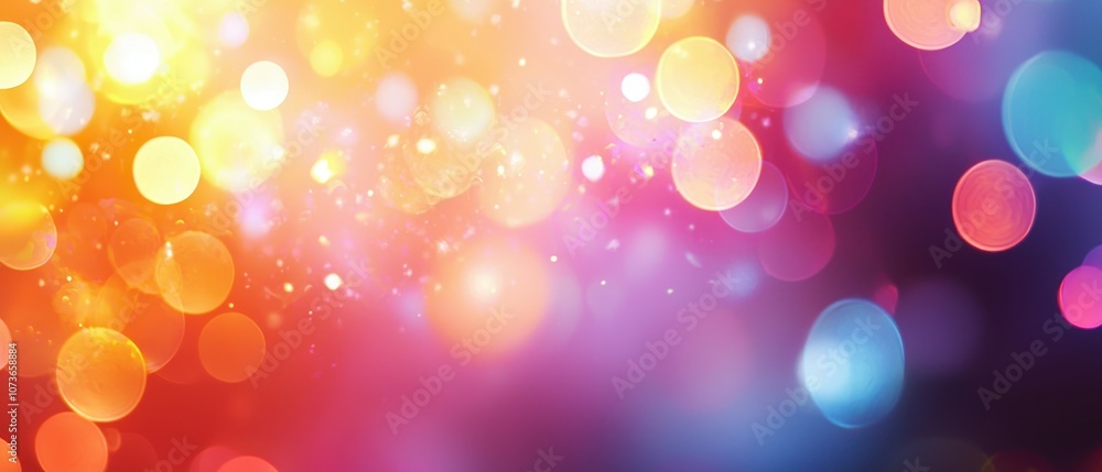 Experience the magic of blurry carnival lights with colorful bokeh for a lively atmosphere Experience the magic of blurry carnival lights with colorful bokeh for a lively atmosphere