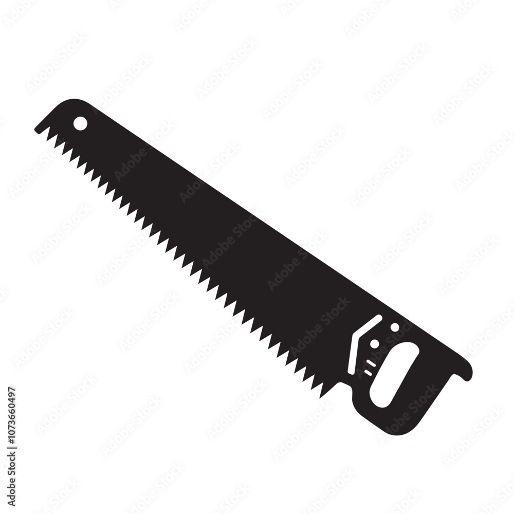 High Quality Hand Saw Icon on white background High Quality Hand Saw Icon on white background