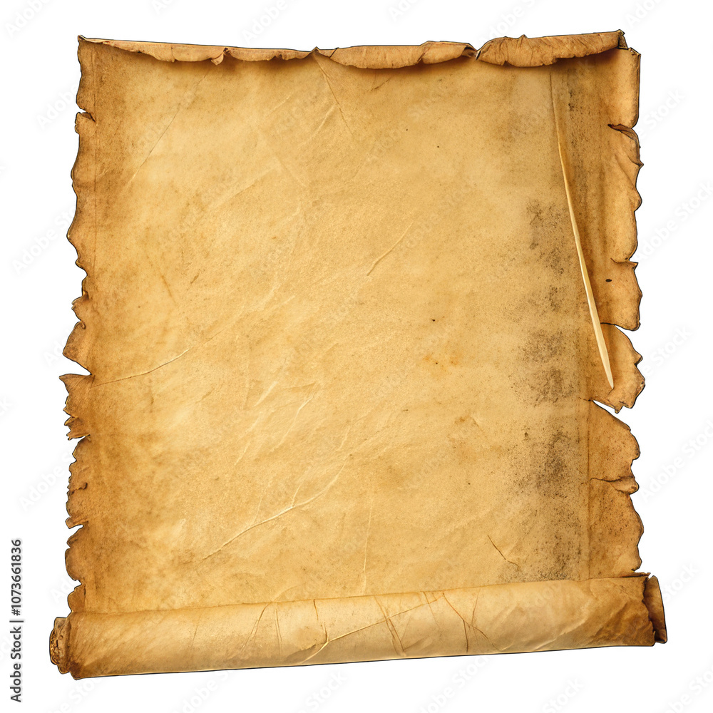 Fototapeta premium old paper transparent background.