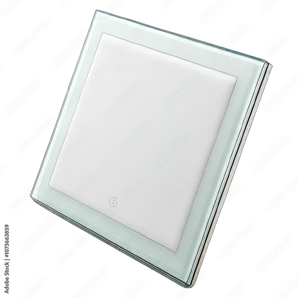 Single Tempered glass sheets on transparent background. Single Tempered glass sheets on transparent background.