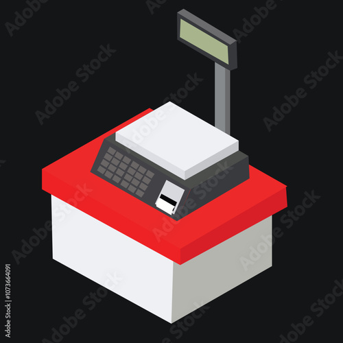  cash register. Business and financial concept