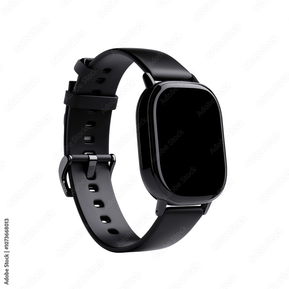 Modern Black Smartwatch with Sleek Design, Perfect for Fitness Tracking and Daily Wear, Showcasing Minimalist Style and Advanced Technology Features Modern Black Smartwatch with Sleek Design, Perfect for Fitness Tracking and Daily Wear, Showcasing Minimalist Style and Advanced Technology Features
