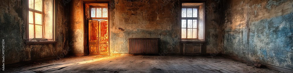 Dusty Forgotten Room: A dusty and abandoned room, revealing clues about its mysterious past. Dusty Forgotten Room: A dusty and abandoned room, revealing clues about its mysterious past.