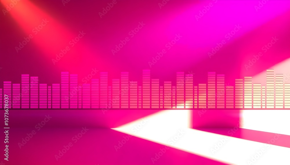 Pink and White Music Background Pink and White Music Background