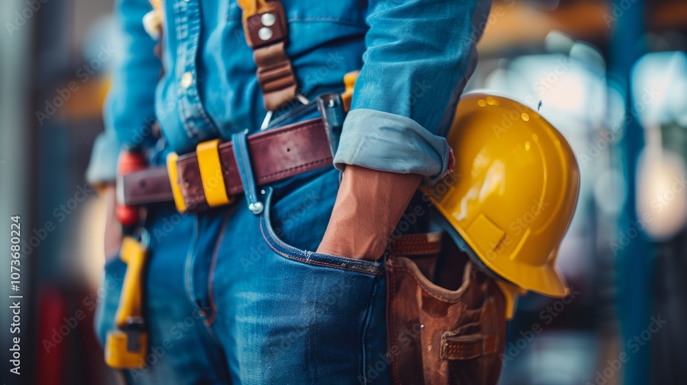 a construction worker wearing a hard hat a construction worker wearing a hard hat