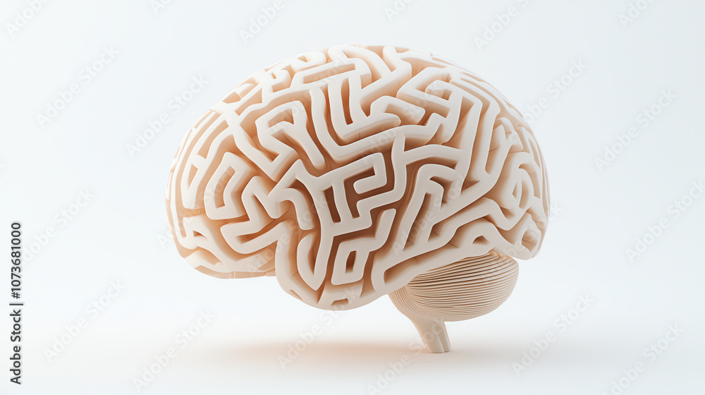 Intricate Maze Brain Model Representing Cognitive Complexity Intricate Maze Brain Model Representing Cognitive Complexity