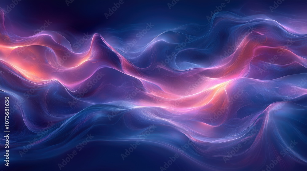 Dynamic Fractal Patterns in Deep Blues and Vibrant Colors, an Abstract Representation of Flowing Waves and Light Effects Captured in an Enchanting Design Dynamic Fractal Patterns in Deep Blues and Vibrant Colors, an Abstract Representation of Flowing Waves and Light Effects Captured in an Enchanting Design