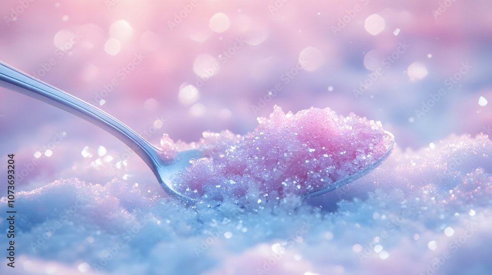 A Spoonful of Sparkling Winter Magic, Captured in a Dreamy Hues A Spoonful of Sparkling Winter Magic, Captured in a Dreamy Hues