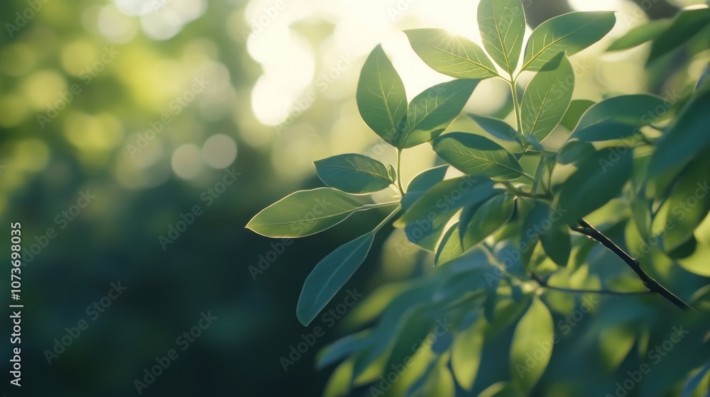 Sunlight Through Green Leaves Sunlight Through Green Leaves