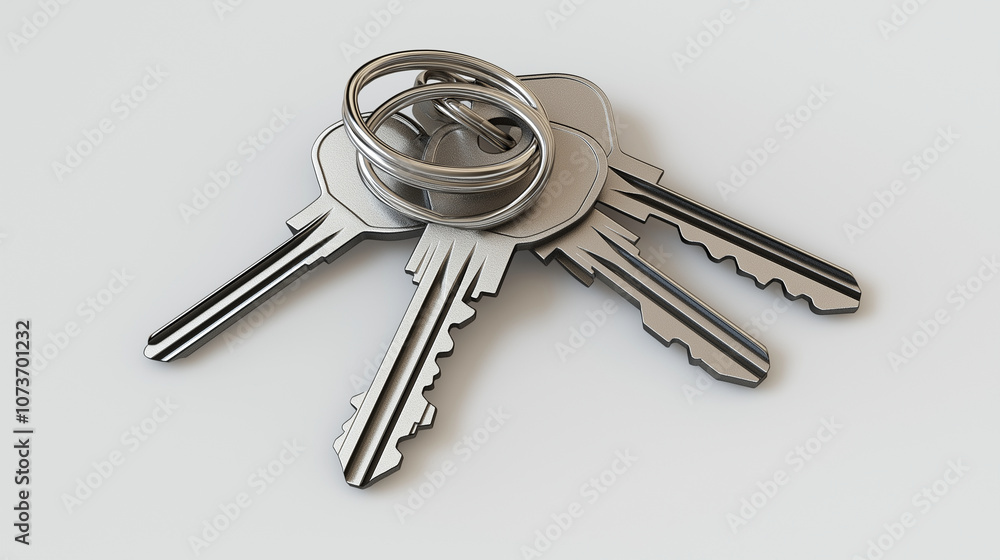 keys isolated on white background keys isolated on white background