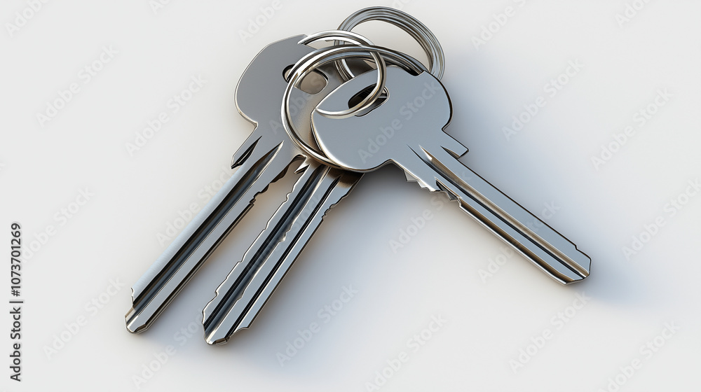 keys isolated on white background