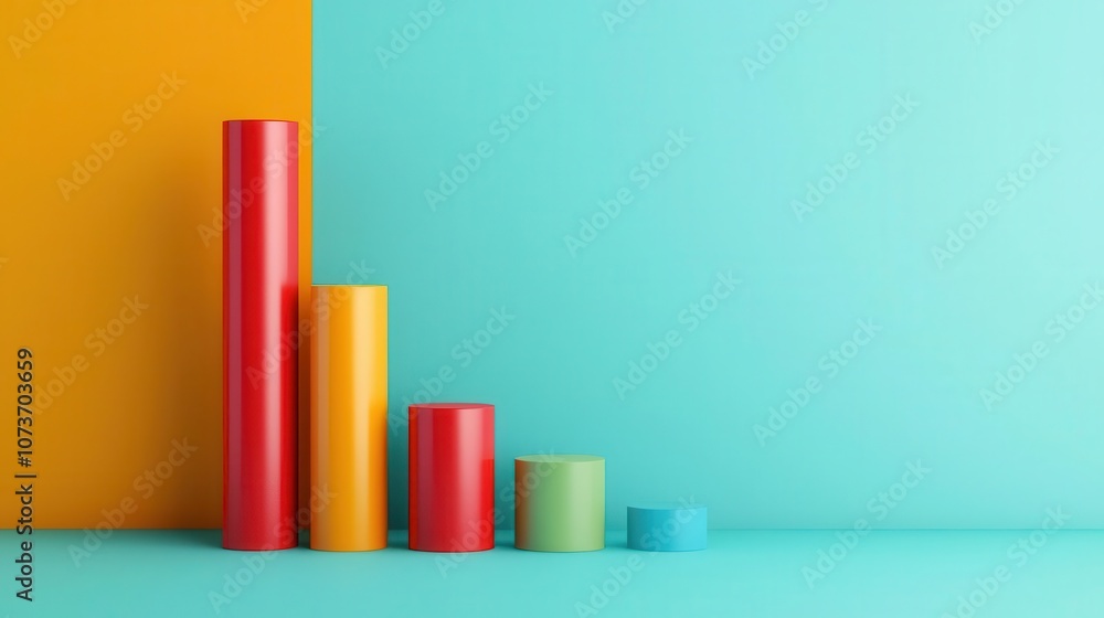 Liquidity efficiency, yield analysis, cost of capital projection, 3D illustration