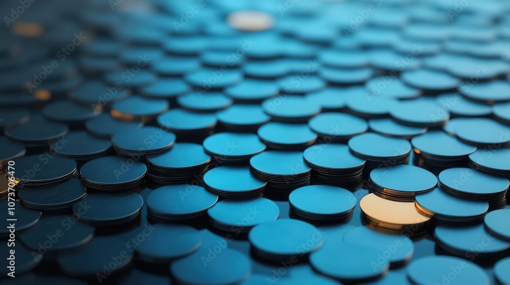 Capital cost optimization, liquidity management, yield curve analysis, 3D illustration