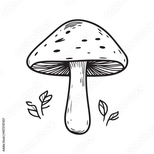 illustration of mushrooms