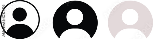 Profile icon. Avatar or user symbol Avatar account icon vector. Default social media profile photo symbol. Vector user icon
