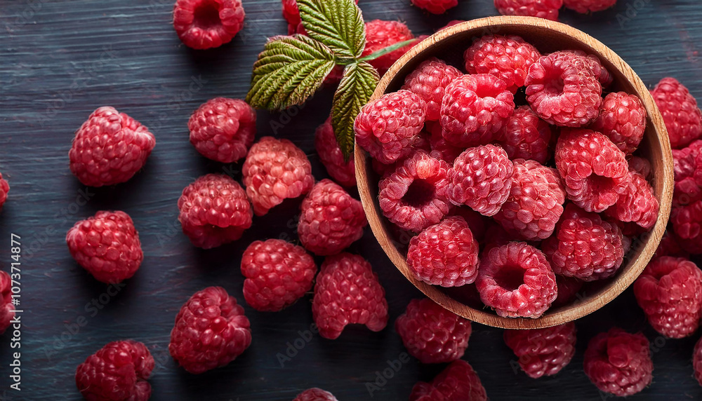 raspberries on wooden background raspberries on wooden background