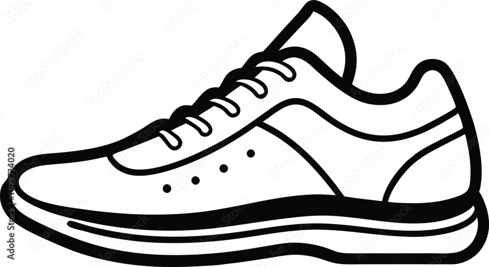 shoes iconline art sketch, sneakers icon, boots vector illustration shoes iconline art sketch, sneakers icon, boots vector illustration