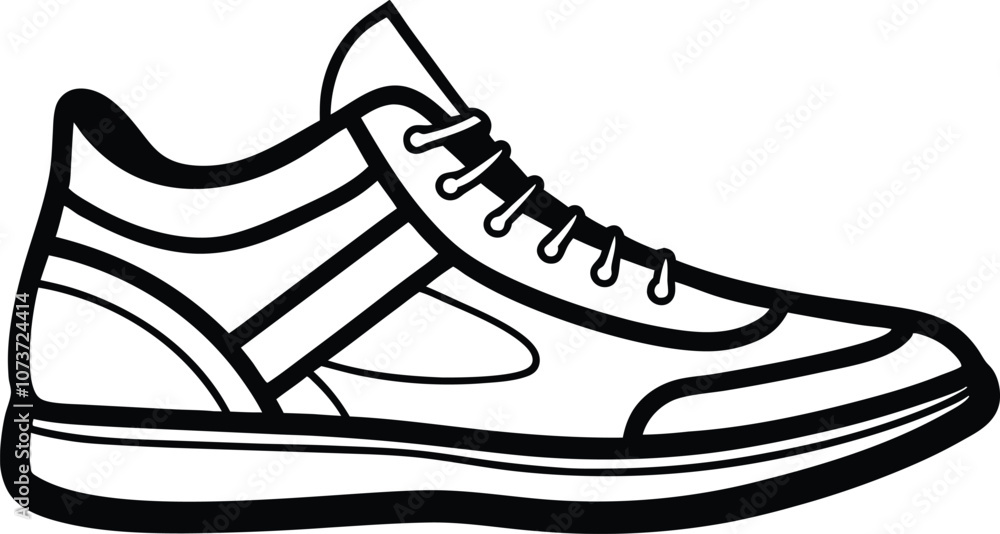 shoes iconline art sketch, sneakers icon, boots vector illustration shoes iconline art sketch, sneakers icon, boots vector illustration