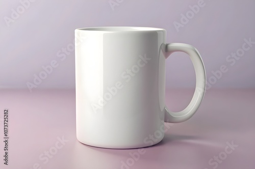 Realistic Blank Mug Mockup Template for Branding and Design Showcase