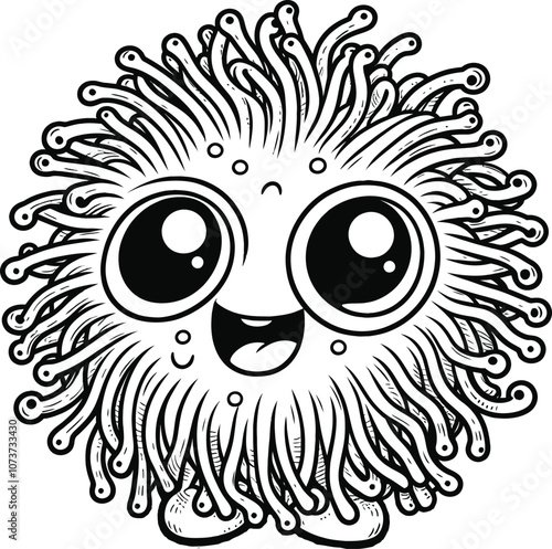 Monster coloring pages for kids, monster line art, monster education