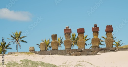 Anakena Beach, Easter Island photo