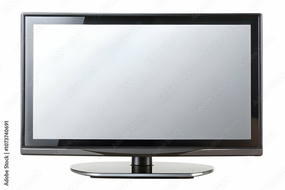 A modern lcd tv on white background, lcd tv screen A modern lcd tv on white background, lcd tv screen
