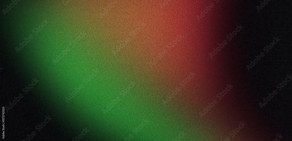 Abstract grainy gradient background, dark noise texture, green, red, orange, black colors, copy space Abstract grainy gradient background, dark noise texture, green, red, orange, black colors, copy space