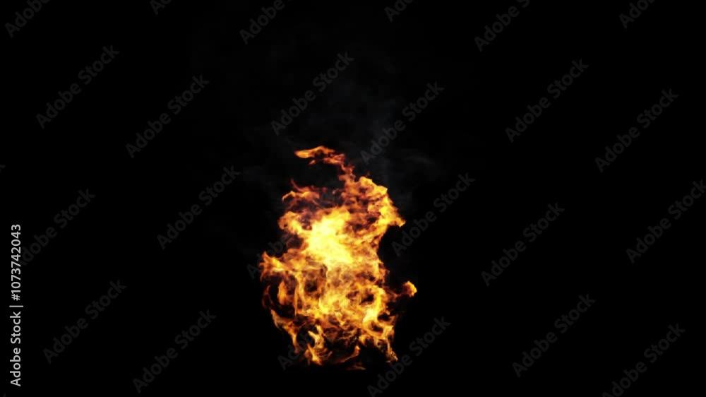 Fire burning with transparent background
3d rendering of fire simulation with alpha channel (transparent background)
Fire burning with transparent background
3d rendering of fire simulation with alpha channel (transparent background)